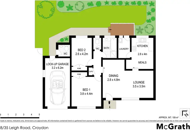 Floorplan of Homely townhouse listing, 8/35 Leigh Road, Croydon VIC 3136