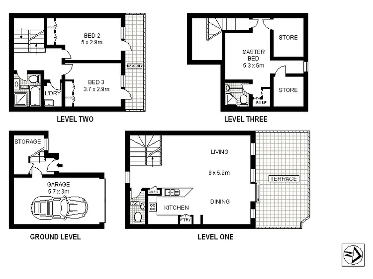 Floorplan of Homely apartment listing, 5/29 Church Street, Camperdown NSW 2050