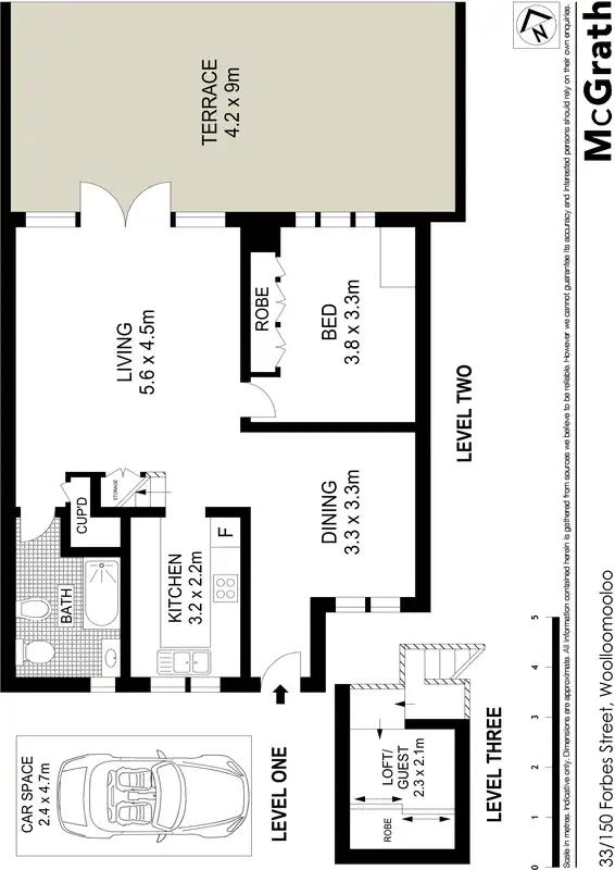 Floorplan of Homely apartment listing, 33/150 Forbes Street, Woolloomooloo NSW 2011