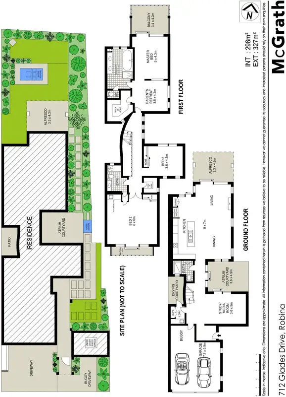 Floorplan of Homely house listing, 712 Glades Drive, Robina QLD 4226