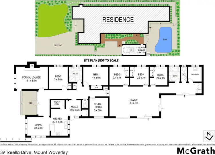 Floorplan of Homely house listing, 39 Tarella Drive, Mount Waverley VIC 3149