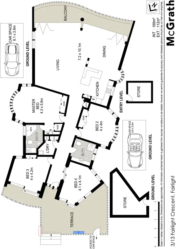 Floorplan of Homely apartment listing, 3/13 Fairlight Crescent, Fairlight NSW 2094