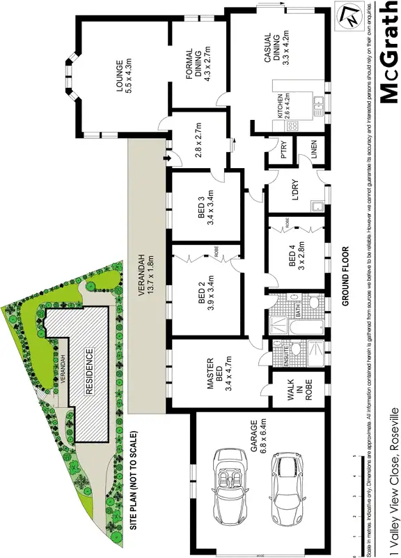 Floorplan of Homely house listing, 1 Valley View Close, Roseville NSW 2069