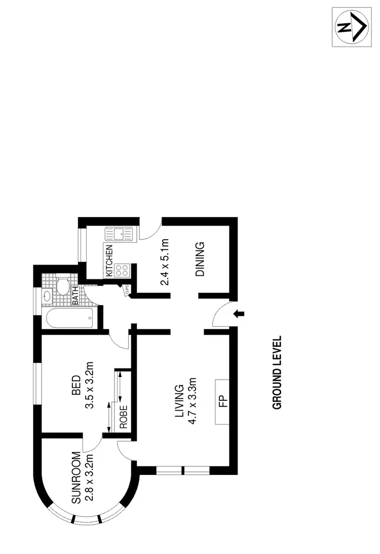 Floorplan of Homely apartment listing, 1/1 Silva Street, Tamarama NSW 2026