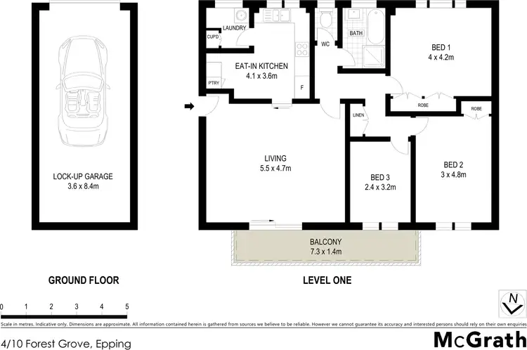 Floorplan of Homely apartment listing, 4/10 Forest Grove, Epping NSW 2121