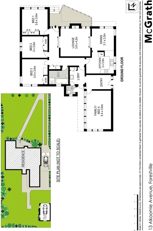 Floorplan of Homely house listing, 13 Alkoomie Avenue, Forestville NSW 2087