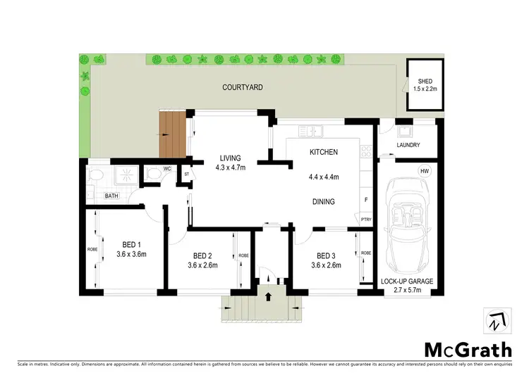 Floorplan of Homely villa listing, 2/24 Bassett Street, Hurstville NSW 2220