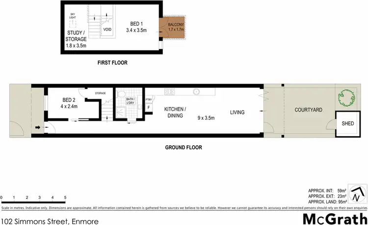 Floorplan of Homely house listing, 102 Simmons Street, Enmore NSW 2042