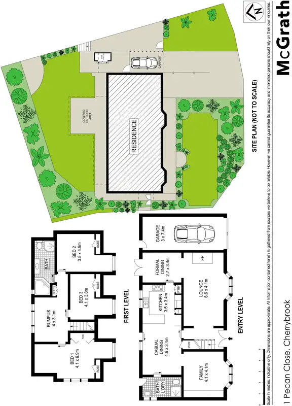 Floorplan of Homely house listing, 1 Pecan Close, Cherrybrook NSW 2126