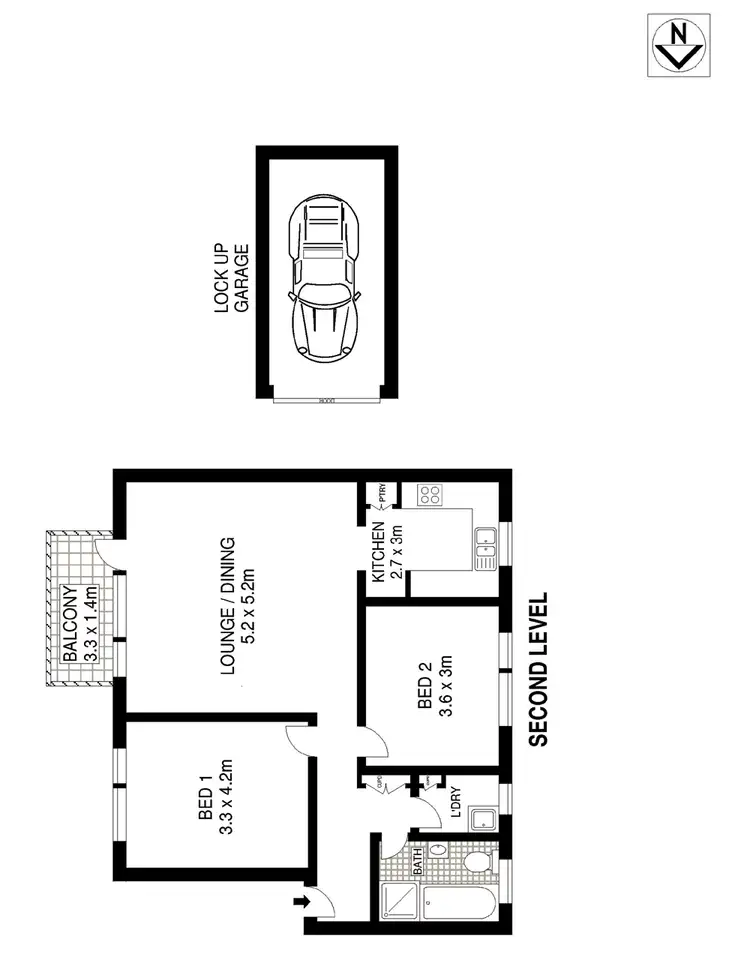 Floorplan of Homely apartment listing, 9/12 Hill Street, Coogee NSW 2034
