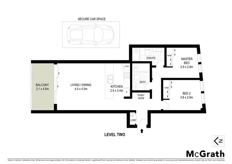 Floorplan of Homely apartment listing, 27/62 Gordon Crescent, Lane Cove NSW 2066