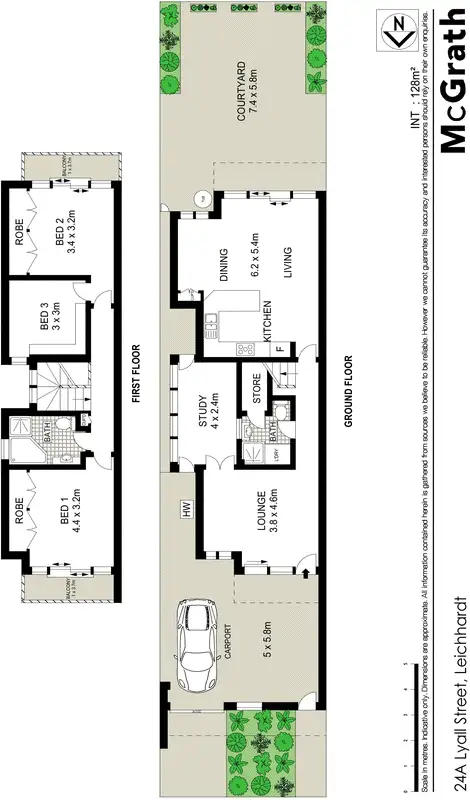 Floorplan of Homely house listing, 24A Lyall Street, Leichhardt NSW 2040