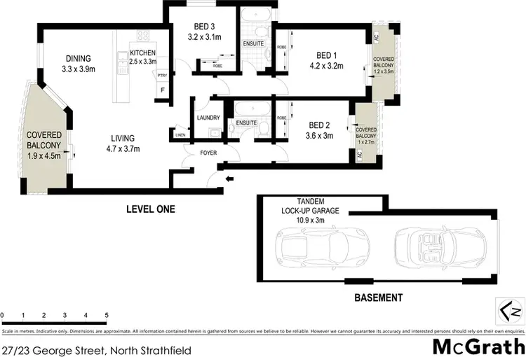 Floorplan of Homely apartment listing, 27/23 George Street, North Strathfield NSW 2137
