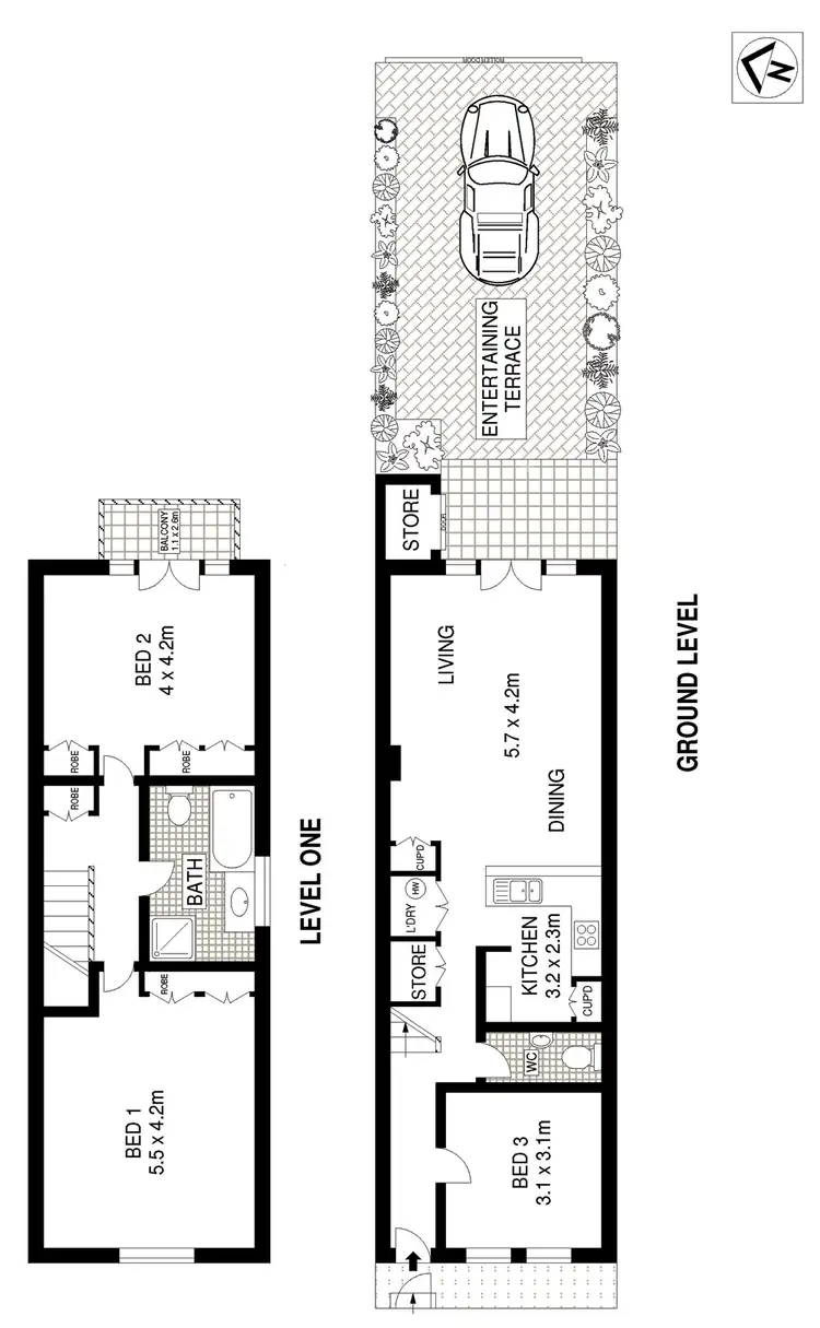 Floorplan of Homely house listing, 13 O'Connell Street, Newtown NSW 2042