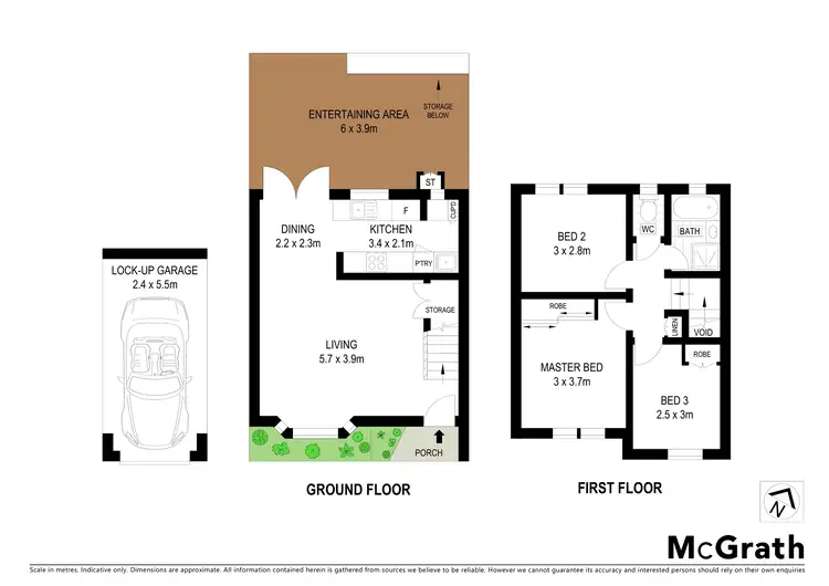 Floorplan of Homely townhouse listing, 5/19A Riverside Crescent, Marrickville NSW 2204