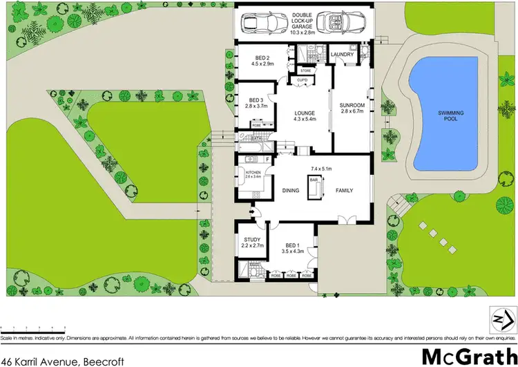 Floorplan of Homely house listing, 46 Karril Avenue, Beecroft NSW 2119