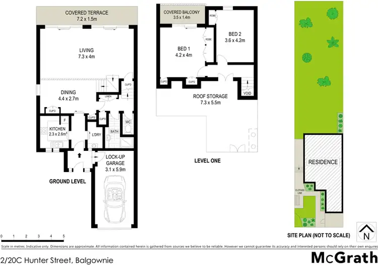 Floorplan of Homely townhouse listing, 2/20C Hunter Street, Balgownie NSW 2519