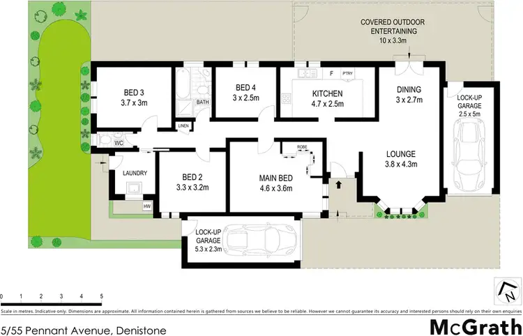 Floorplan of Homely villa listing, 5/55 Pennant Avenue, Denistone NSW 2114