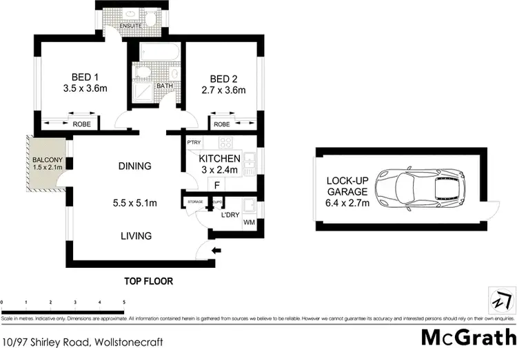 Floorplan of Homely apartment listing, 10/97 Shirley Road, Wollstonecraft NSW 2065