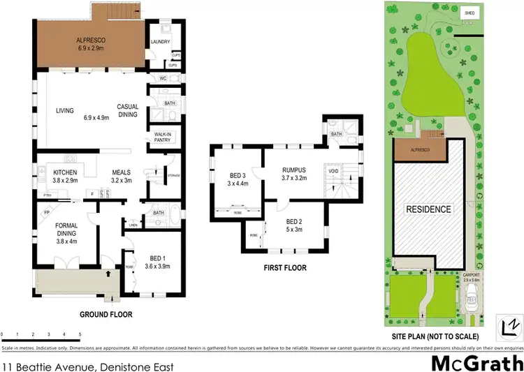 Floorplan of Homely house listing, 11 Beattie Avenue, Denistone East NSW 2112