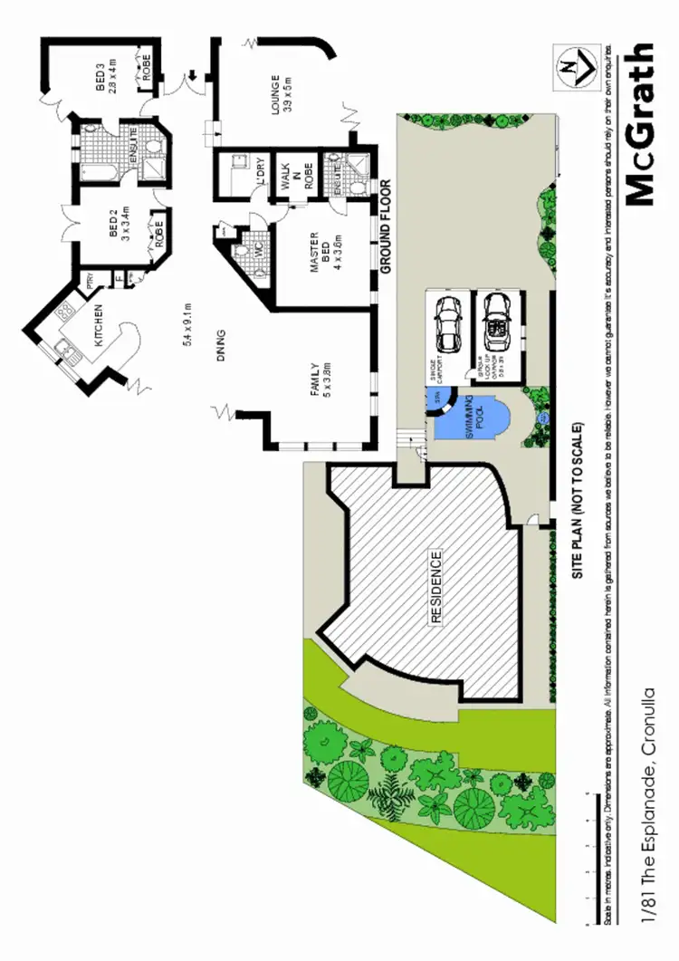 Floorplan of Homely townhouse listing, 1/81 The Esplanade, Cronulla NSW 2230