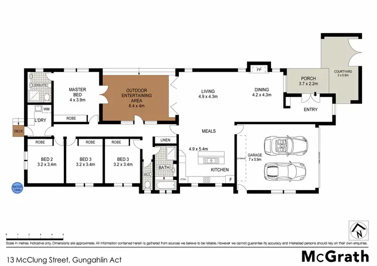 Floorplan of Homely house listing, 13 McClung Street, Gungahlin ACT 2912