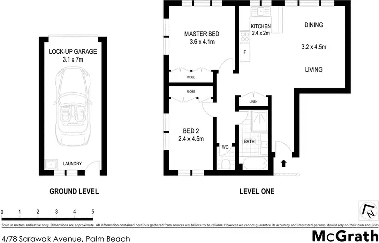 Floorplan of Homely apartment listing, 4/78 Sarawak Avenue, Palm Beach QLD 4221