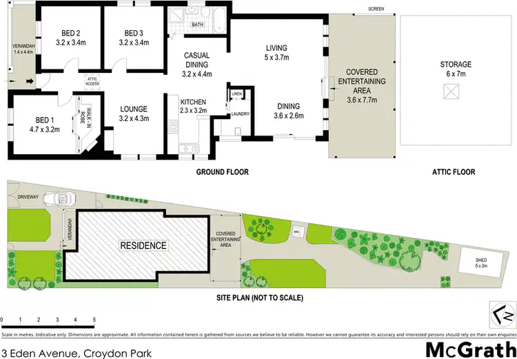 Floorplan of Homely house listing, 3 Eden Avenue, Croydon Park NSW 2133