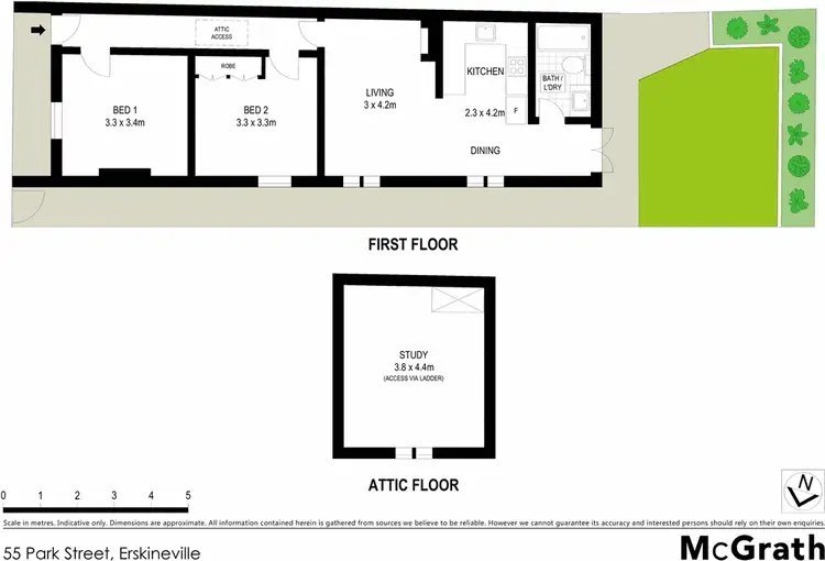 Floorplan of Homely house listing, 55 Park Street, Erskineville NSW 2043