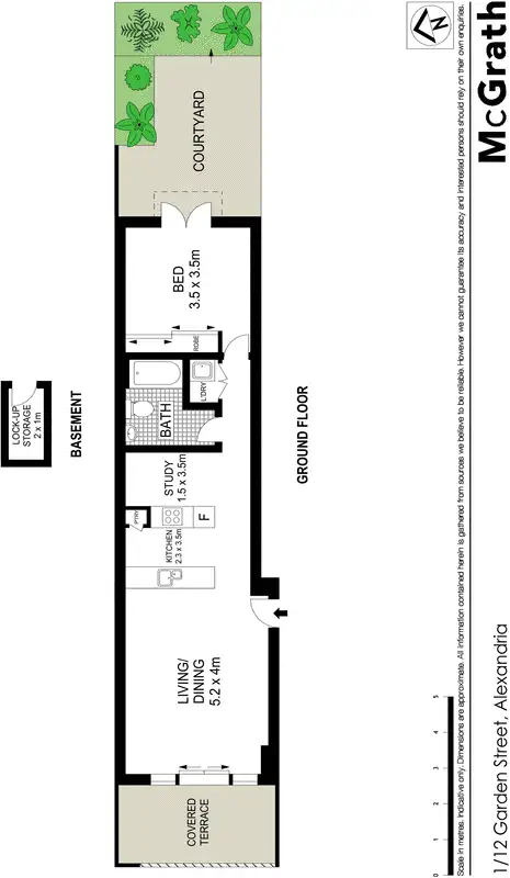 Floorplan of Homely apartment listing, 1/12 Garden Street, Alexandria NSW 2015