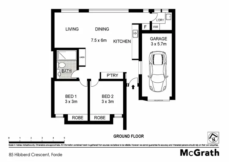 Floorplan of Homely house listing, 85 Hibberd Crescent, Forde ACT 2914