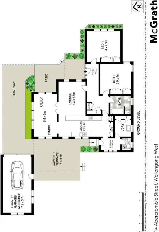 Floorplan of Homely house listing, 14 Abercrombie Street, West Wollongong NSW 2500