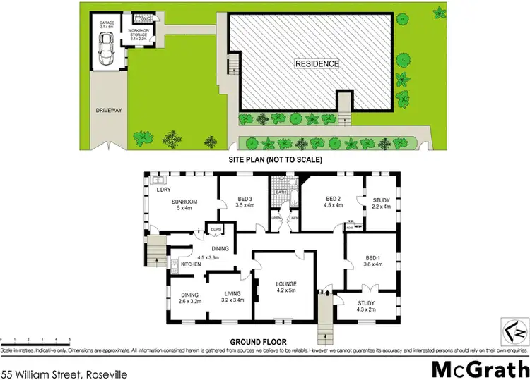Floorplan of Homely house listing, 55 William Street, Roseville NSW 2069