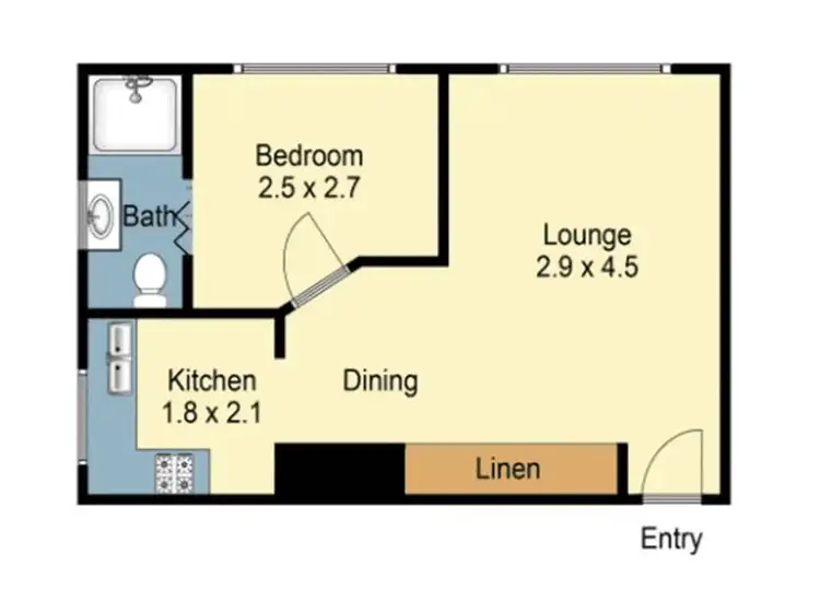 Floorplan of Homely apartment listing, 2/173 Bridge Road, Glebe NSW 2037