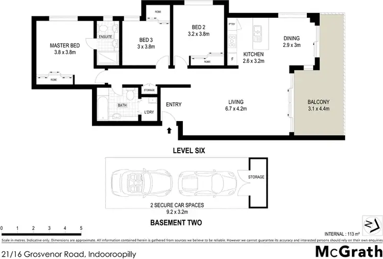 Floorplan of Homely apartment listing, 21/16 Grosvenor Road, Indooroopilly QLD 4068