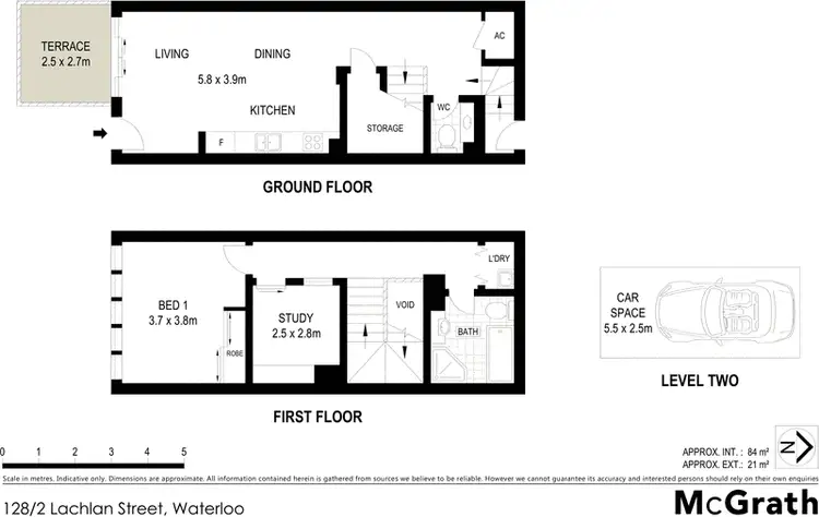 Floorplan of Homely apartment listing, 128/2 Lachlan Street, Waterloo NSW 2017