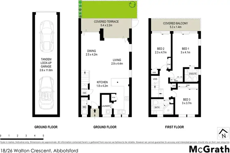 Floorplan of Homely townhouse listing, 18/26 Walton Crescent, Abbotsford NSW 2046