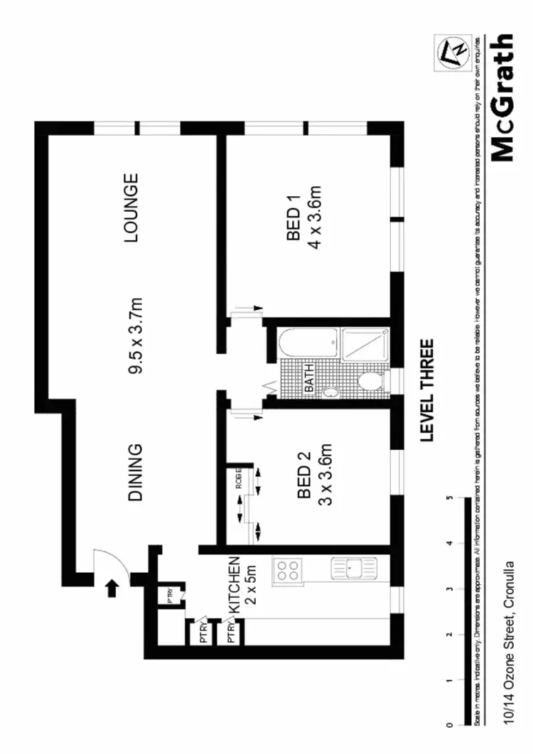 Floorplan of Homely apartment listing, 10/14 Ozone Street, Cronulla NSW 2230