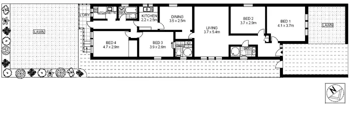 Floorplan of Homely house listing, 6 Cox Avenue, Bondi Beach NSW 2026