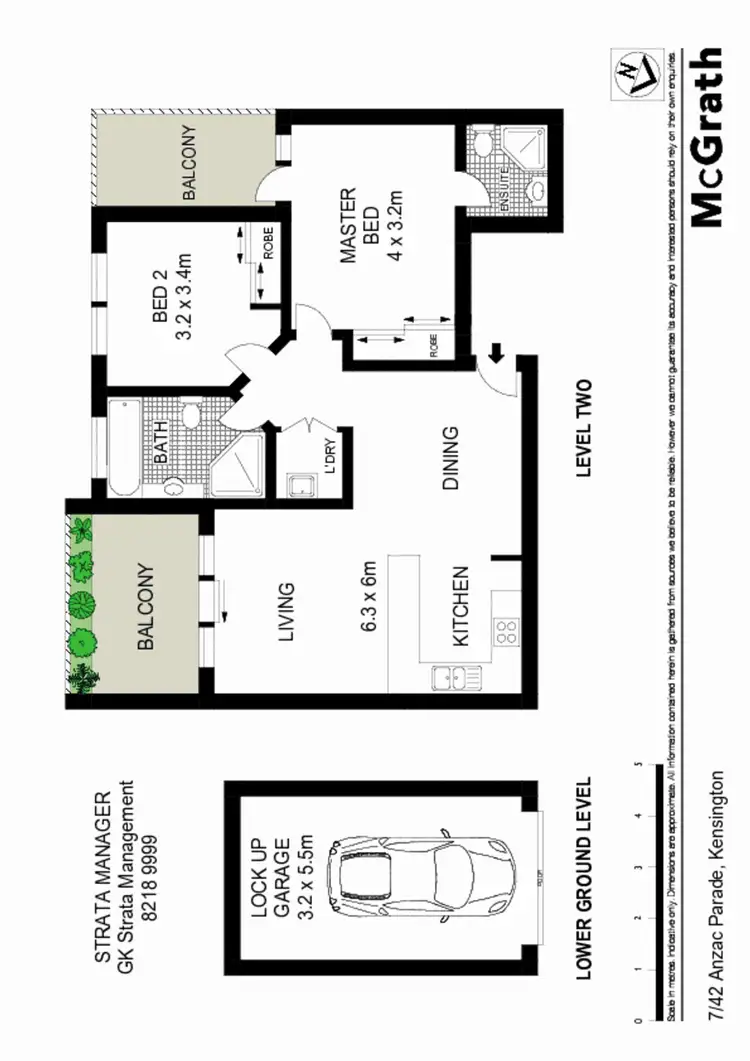 Floorplan of Homely apartment listing, 7/42 Anzac Parade, Kensington NSW 2033