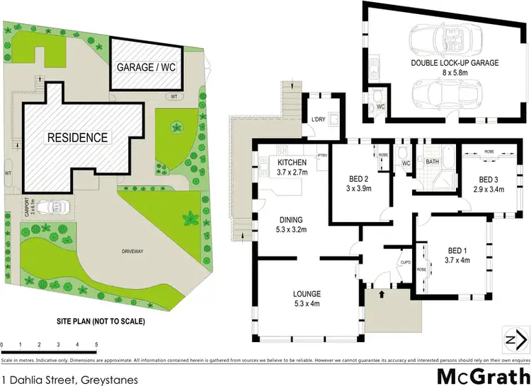 Floorplan of Homely house listing, 1 Dahlia Street, Greystanes NSW 2145