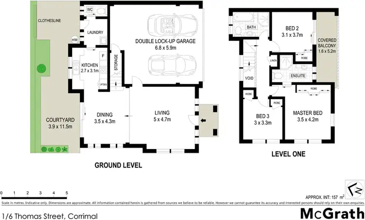 Floorplan of Homely townhouse listing, 1/6 Thomas Street, Corrimal NSW 2518