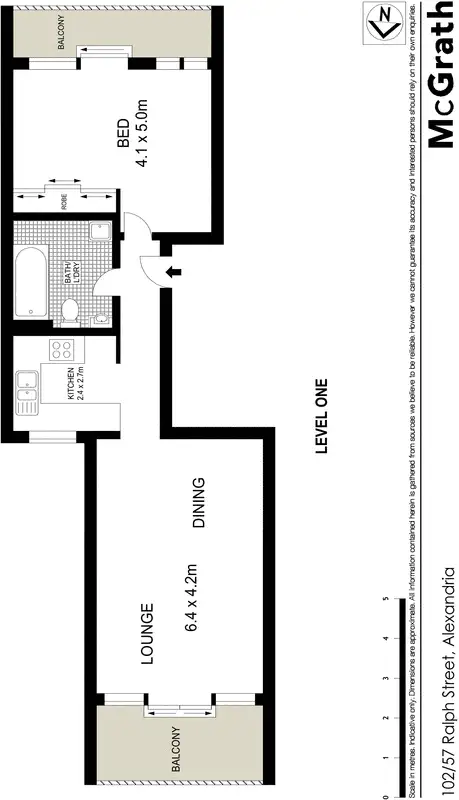 Floorplan of Homely apartment listing, 102/57 Ralph Street, Alexandria NSW 2015