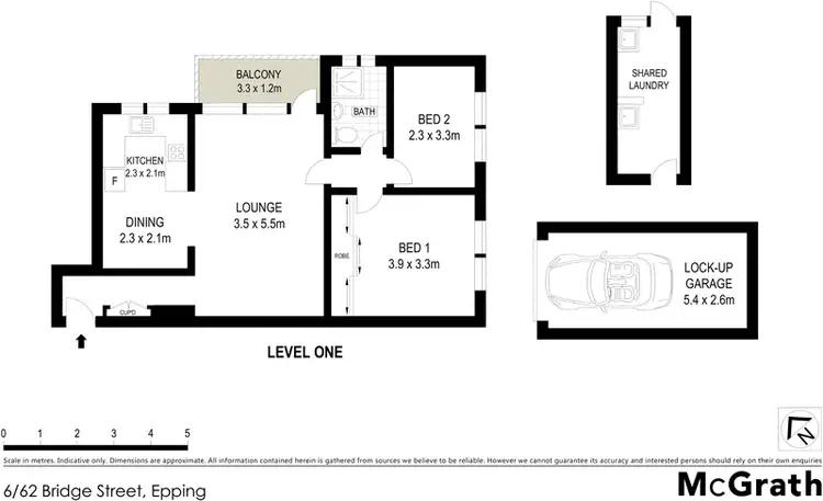 Floorplan of Homely apartment listing, 6/62 Bridge Street, Epping NSW 2121
