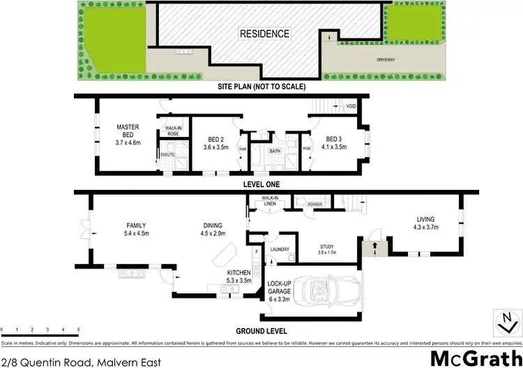 Floorplan of Homely townhouse listing, 2/8 Quentin Road, Malvern East VIC 3145