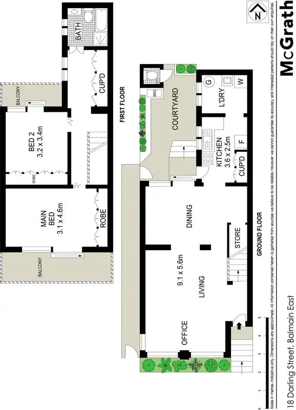 Floorplan of Homely house listing, 18 Darling Street, Balmain East NSW 2041