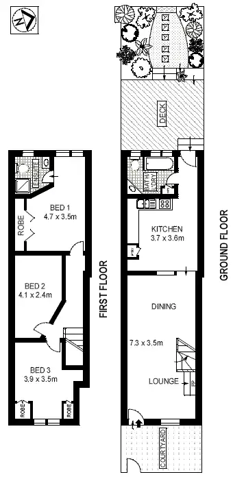 Floorplan of Homely house listing, 44 Young Street, Annandale NSW 2038