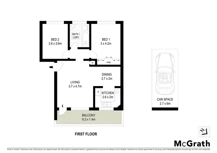 Floorplan of Homely apartment listing, 3/70 Carlton Parade, Carlton NSW 2218