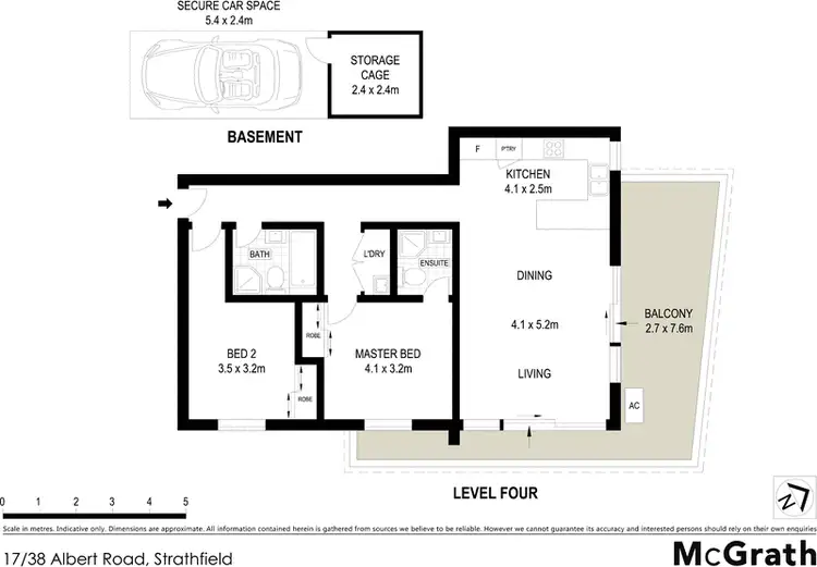 Floorplan of Homely apartment listing, 17/38 Albert Road, Strathfield NSW 2135
