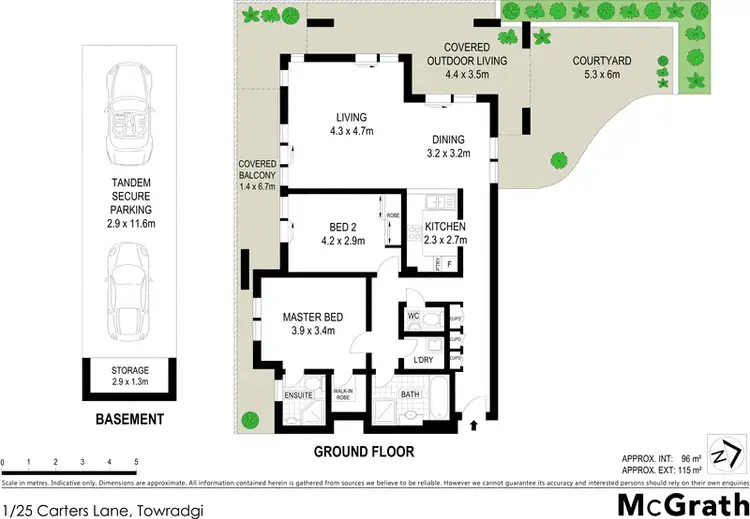 Floorplan of Homely apartment listing, 1/25 Carters Lane, Fairy Meadow NSW 2519